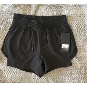Ladies 90degree Lightstreme Alpine 2-in-1 Shorts Black Size S